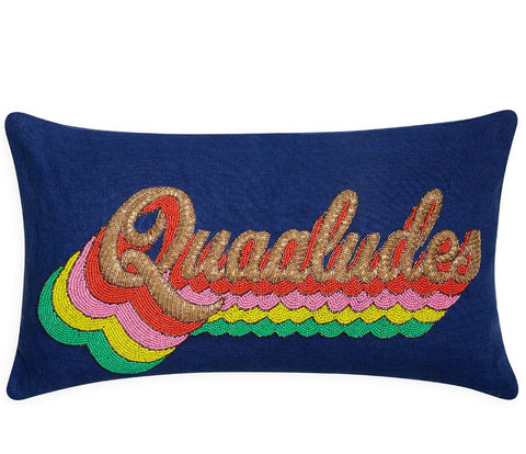Quaaludes Beaded Pillow - Jonathan Adler