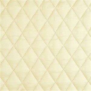 Ivory Charmeuse Queen Quilted Coverlet - Ann Gish