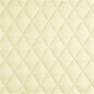 Ivory Charmeuse Quilted Sham - Ann Gish