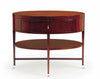 Rosenau Oval Side Table - Swirl Mahogany - Bolier & Co.