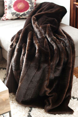 Sable Signature Faux Fur Throw - Fabulous Furs