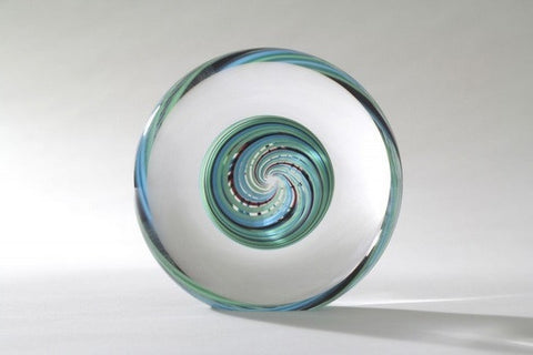 Spiro 2 Black Turquois - Teign Valley Glass