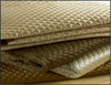 Ivory Charmeuse Queen Quilted Coverlet - Ann Gish