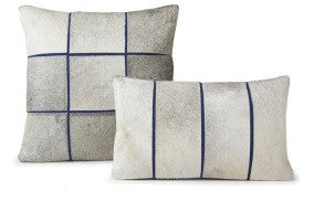 Stenciled Cowhide Segments Pillow 20" x 20" - Auskin