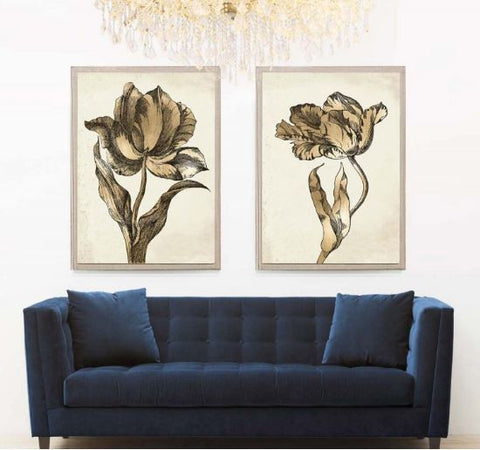 Sieger Tulips 1, Gold Leaf - Natural Curiosities