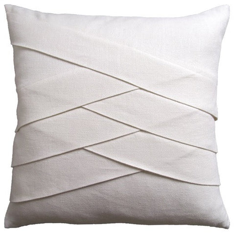 Slubby Linen Herringbone Pillow 22x22 - Ryan Studio
