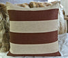 Slubby Linen Striped Pillow 22x22 - Ryan Studio