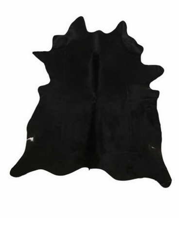 Solid Black Long Hair Rug, Large - Saddleman's of Sante Fe