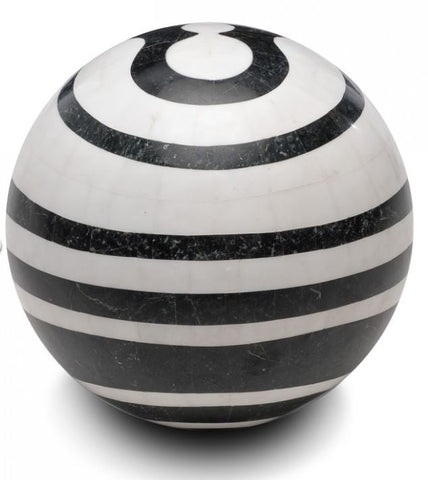 Dali Stone Inlay Sphere - Gold Leaf Design