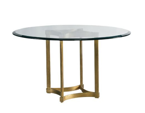 Stella 60" Round Dining Table w/Glass Top -Modern Living by  Lillian August