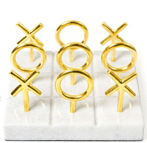 Brass Tic-Tac-Toe Set - Jonathan Adler