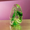 Twist Glass Sculpture, Green - Teign Valley Glass