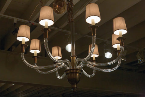 Vivian One-Tier Brass Chandelier - Visual Comfort