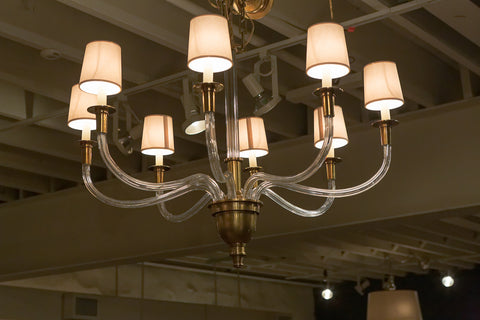 Vivian One-Tier Brass Chandelier - Visual Comfort