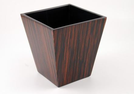 Waste Basket Macassar Ebony - Pacific Connections