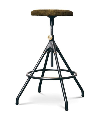Akron Leather Counter Stool - District Eight