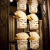 Abstract Buddha Face in Eggshell White Wall Vase - Howard Elliott
