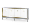 Cameron 4-Door Cabinet, Gray - Bungalow 5