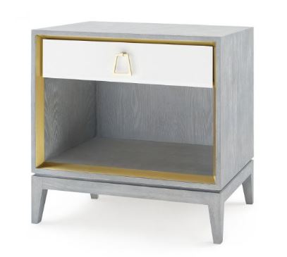 Cameron One-Drawer Side Table, Gray - Bungalow 5