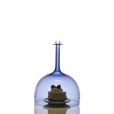 Cloche Serving Dish, Ice Blue - Joe Cariati