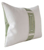 Giorgio Linen Ingot Tape Pillow in Greenery by Ryan Studio