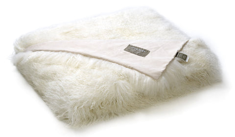 Ivory Tibetan Sheep Throw - Auskin