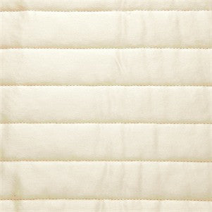 Ivory Charmeuse Channel Quilt Sham - Ann Gish