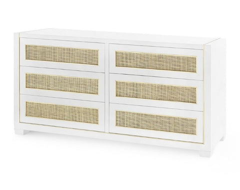 Karen Extra Large 6-Drawer Cabinet, White - Bungalow 5