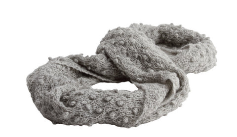 Aelita Knit Scarf Light Grey - Animana