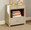 Ming Two Drawer Side Table, Natural - Bungalow 5