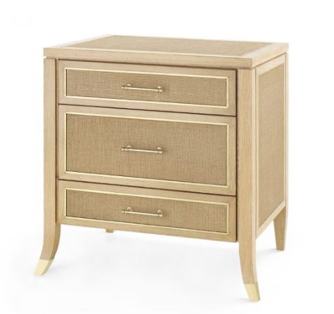 Paulina 3-Drawer Side Table, Natural - Bungalow 5