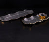 Ruffled Long Tray Graphite - Lunares