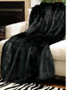 Black Mink Signature Faux Fur Throw - Fabulous Furs