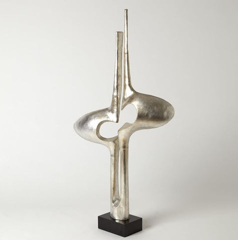 Brother and Sister Sculpture, Silver Leaf - Global Views