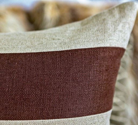 Slubby Linen Striped Pillow 22x22 - Ryan Studio
