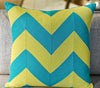Slubby Linen Zig Zag Pillow - 22x22 - Ryan Studio