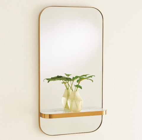 Train Car Mirror, Gold - Global Views